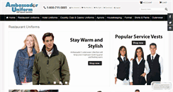 Desktop Screenshot of ambassadoruniform.com